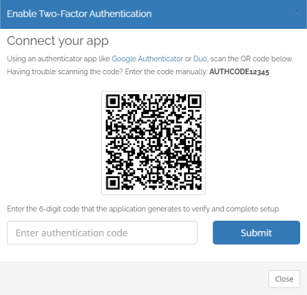 prolateral clients area enable 2fa scan qr code
