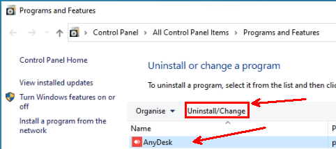 anydesk wont allow control