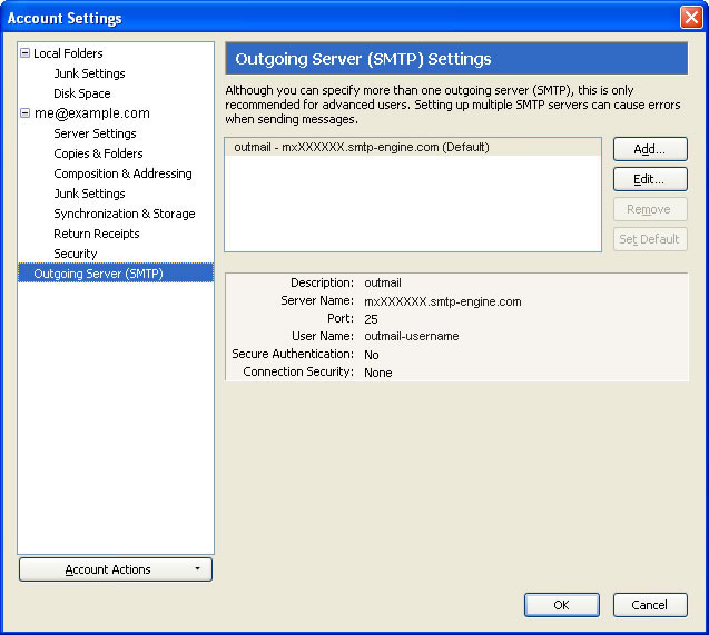 Eudura OSE Account Settings