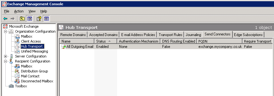 Exchange Management Console