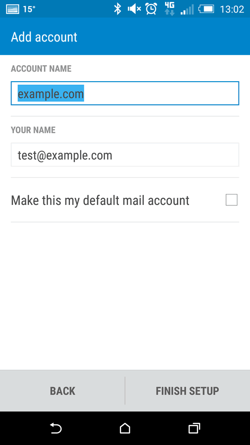 HTC Android - Email Wizard Complete