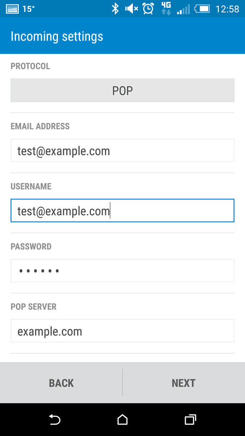 HTC Android - Inbound Settings