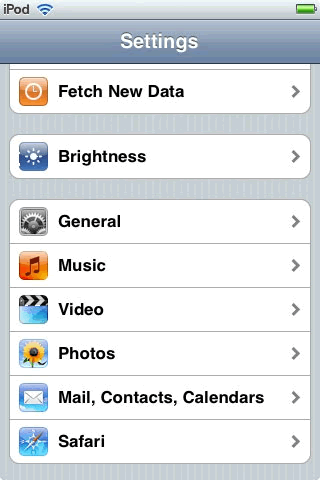 Apple iPhone - Settings