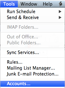Mac Outlook Account Settings