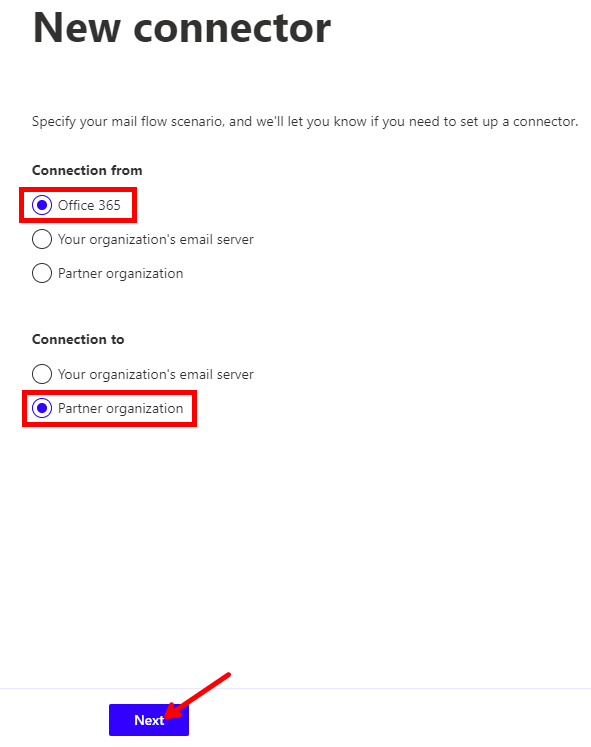 Microsoft 365 Exchange, Send Connector, Connection from Office 365