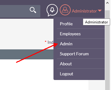 SuiteCRM - Admin Menu