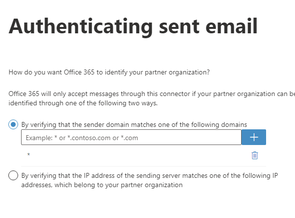 Micorsoft365 Exchange Admin Connector Email Verification